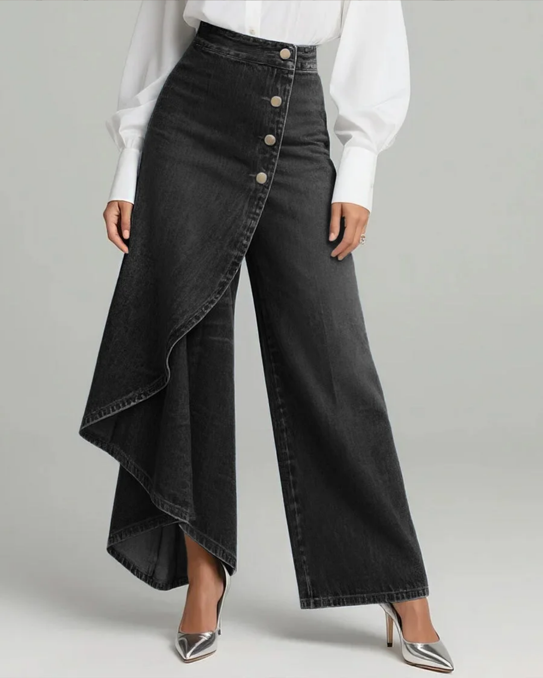 Stephanie™ - Denim Wrap Trousers