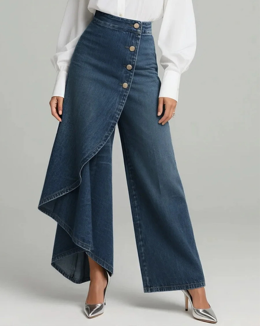 Stephanie™ - Denim Wrap Trousers
