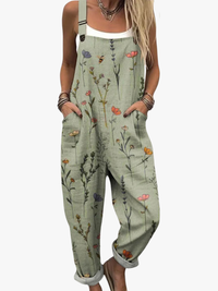 SARAH | DELICATE FLOWER DUNGAREES FOR WOMEN