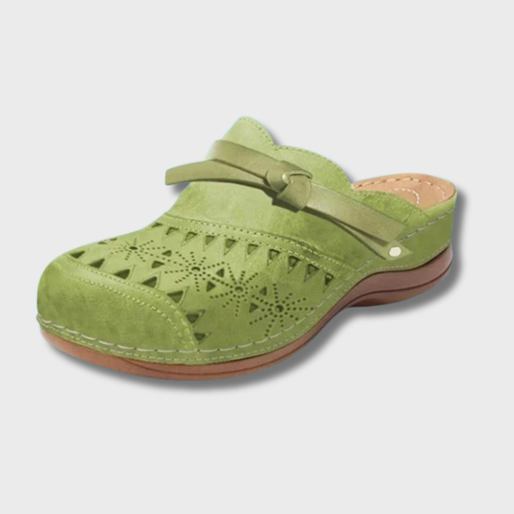 Nicolina™ | Orthopaedic Bow Hollow-Out Flat Mules