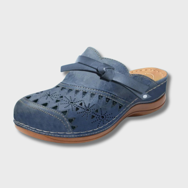 Nicolina™ | Orthopaedic Bow Hollow-Out Flat Mules