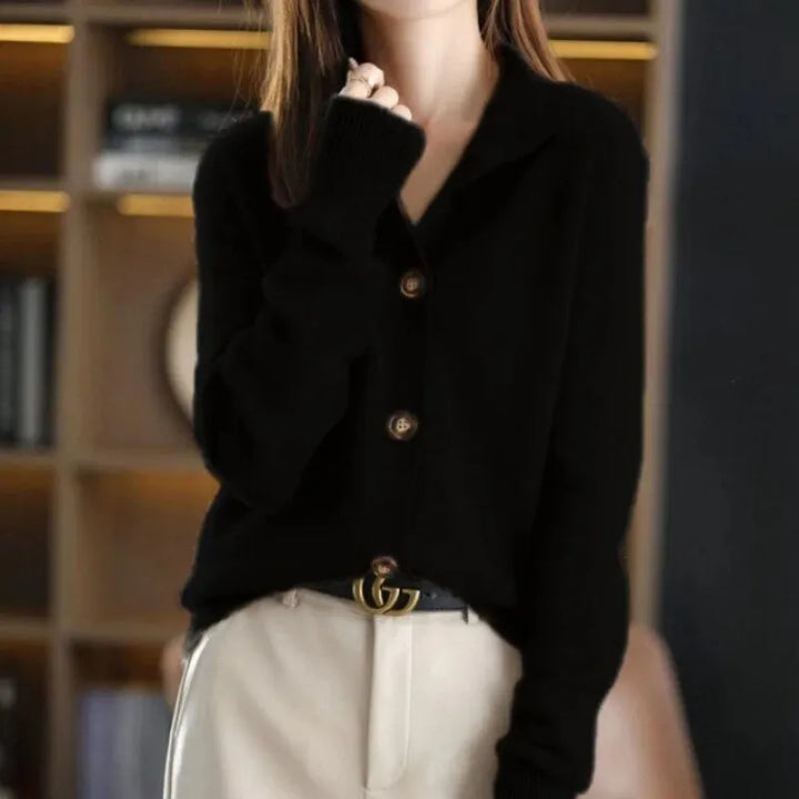 ELARA™ - Luxe Buttoned Sweater