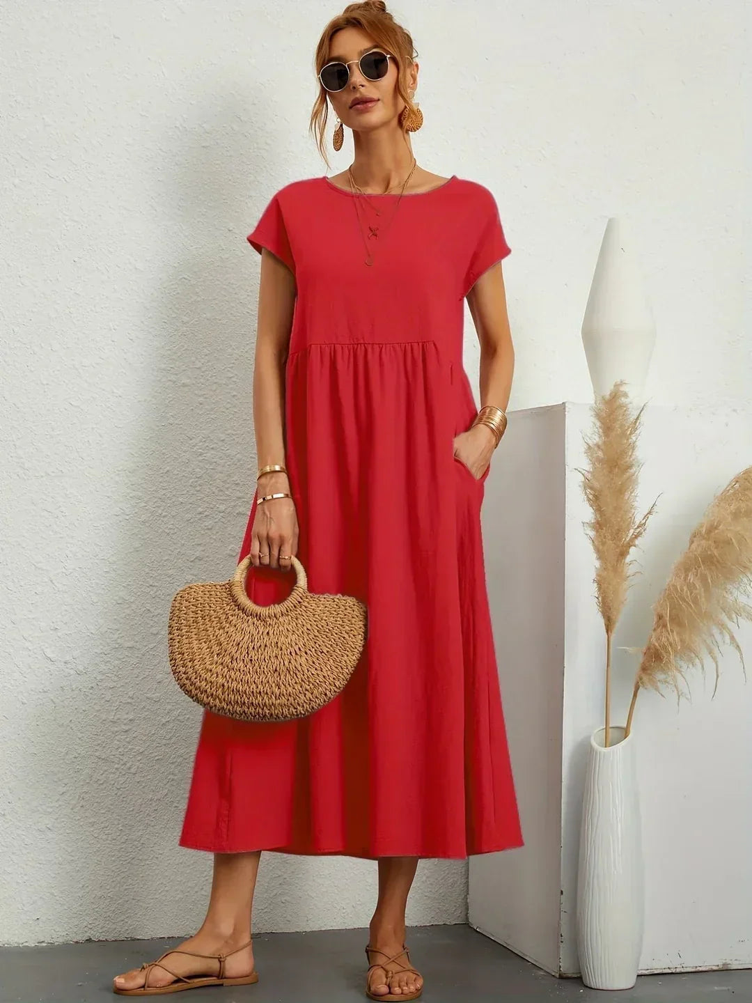 Gabrielle™ - Timeless Elegance Midi Dress