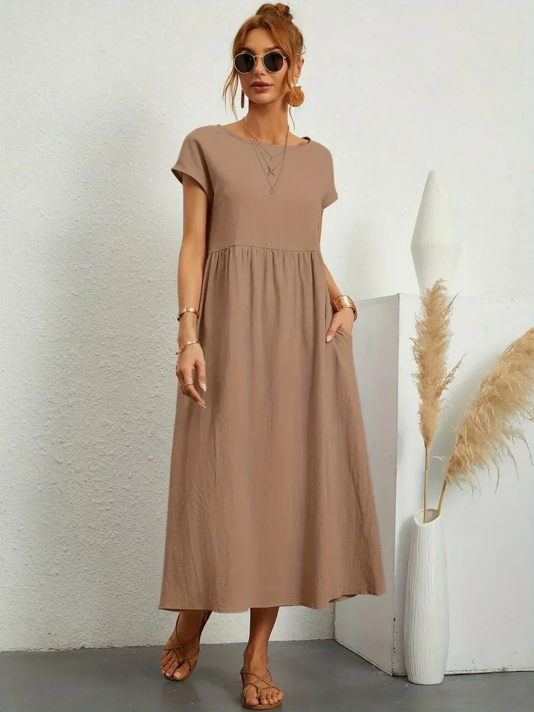 Gabrielle™ - Timeless Elegance Midi Dress