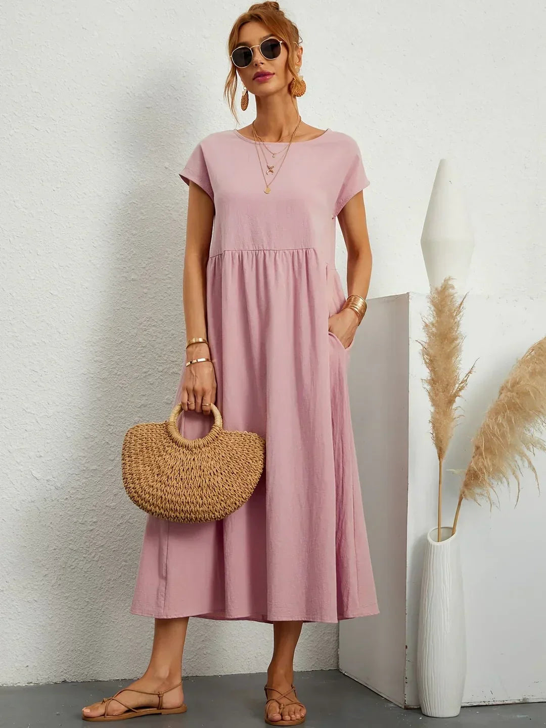 Gabrielle™ - Timeless Elegance Midi Dress