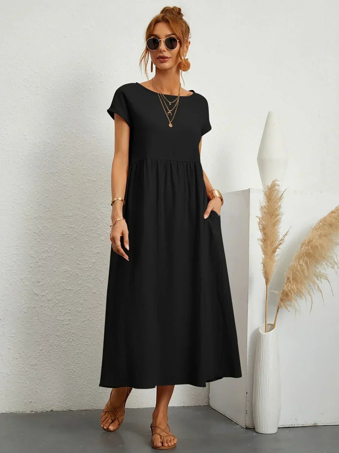 Gabrielle™ - Timeless Elegance Midi Dress