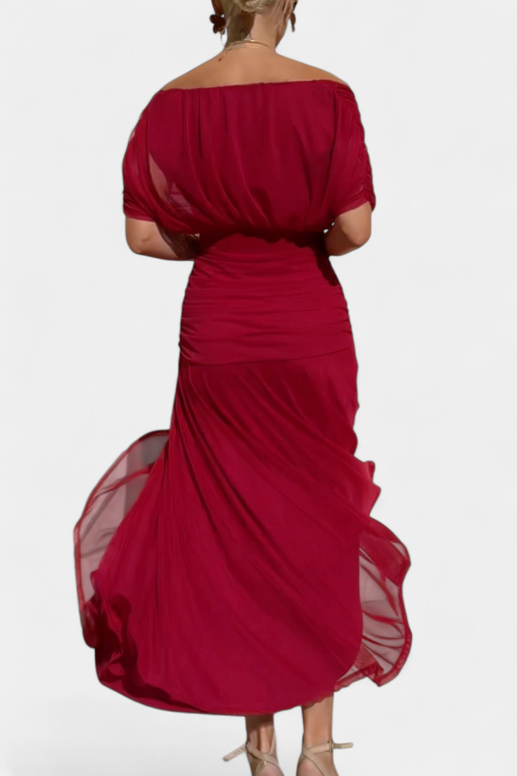 Florendra™ | The Flattering Floral V-Neck Dress