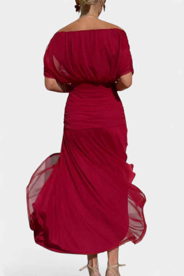 Florendra™ | The Flattering Floral V-Neck Dress