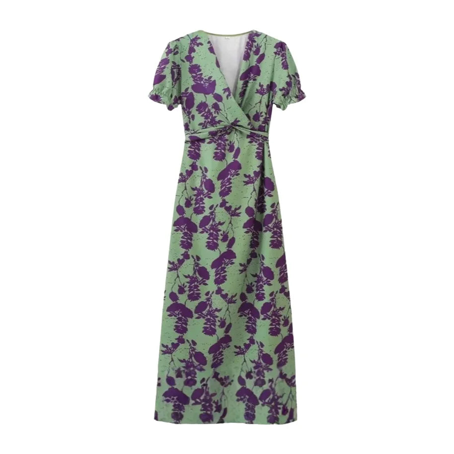 Velmira™ | The Elegant Tummy-Flattering V-Neck Dress