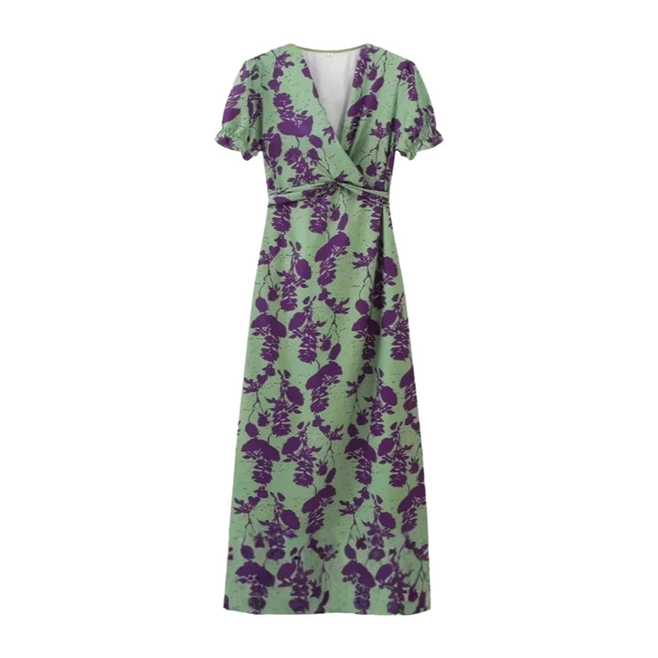 Velmira™ | The Elegant Tummy-Flattering V-Neck Dress