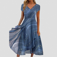 LYANNA™ - Flowing V-Neck Midi Dress