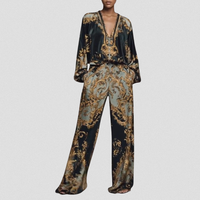 Maureen™ Elegant Printed Set | Ornate Fluid Co-Ord