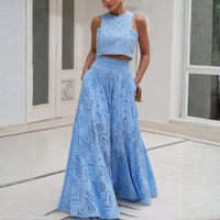 Larissa™ Embroidered Top & High-Waist Maxi Skirt Set | Elegant Two Piece Outfit