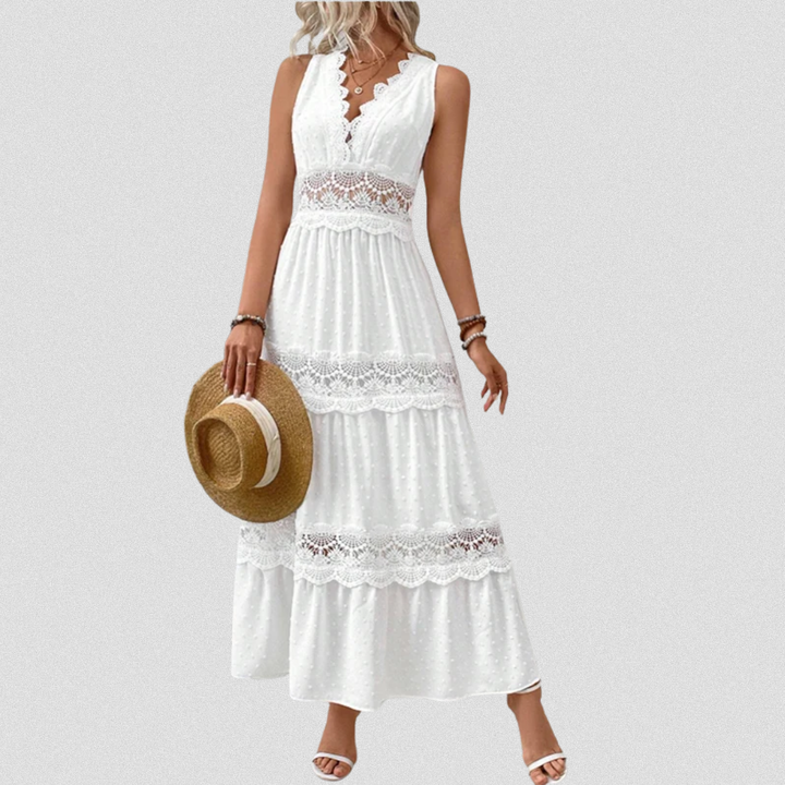 MAIKA™ - Lace V-Neck Dress