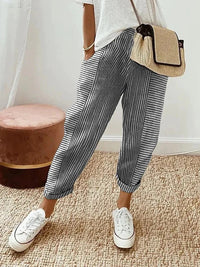 Maria - Striped Maria Trousers