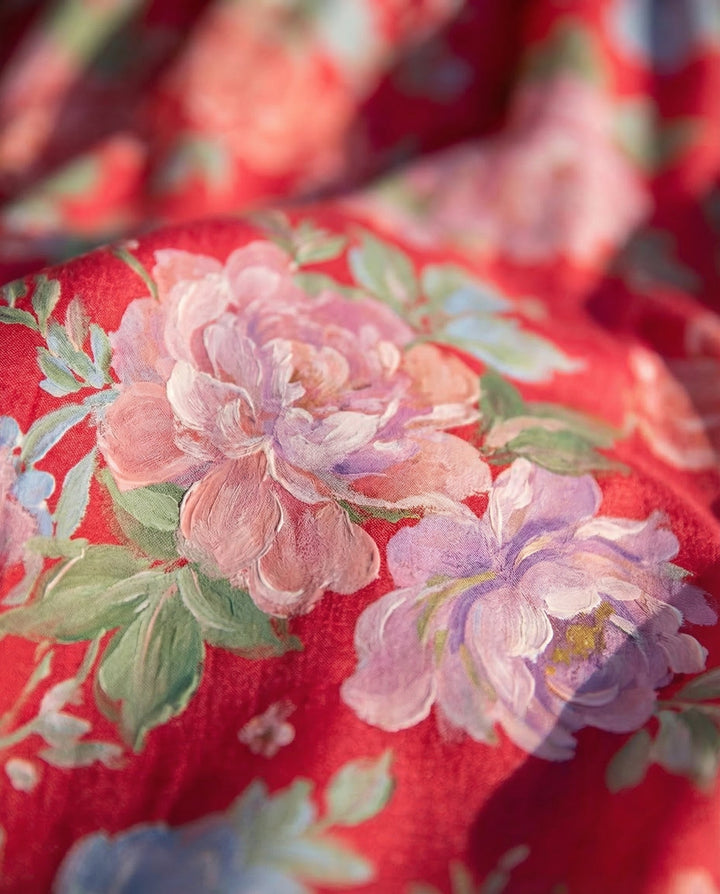 Minelda | Elegant Floral V-neck Dress