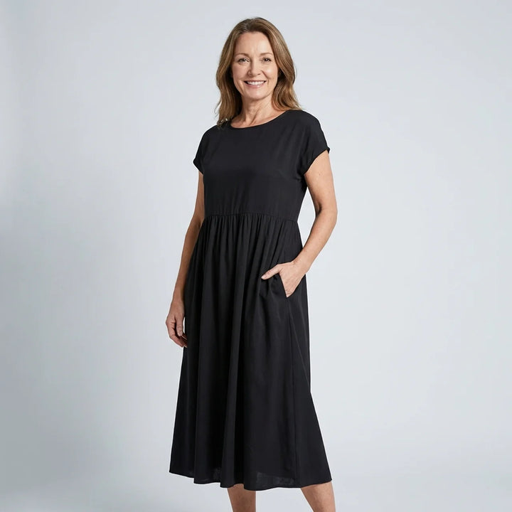 Charlotte | Timeless Linen Midi Dress