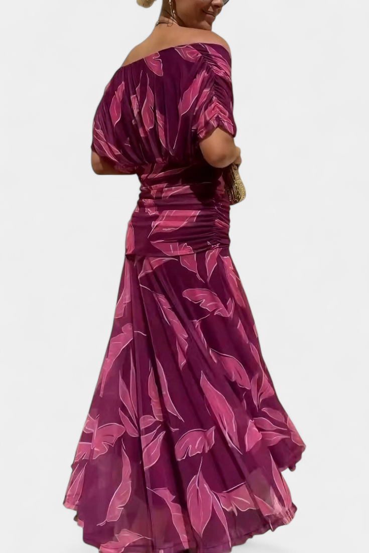 Florendra™ | The Flattering Floral V-Neck Dress