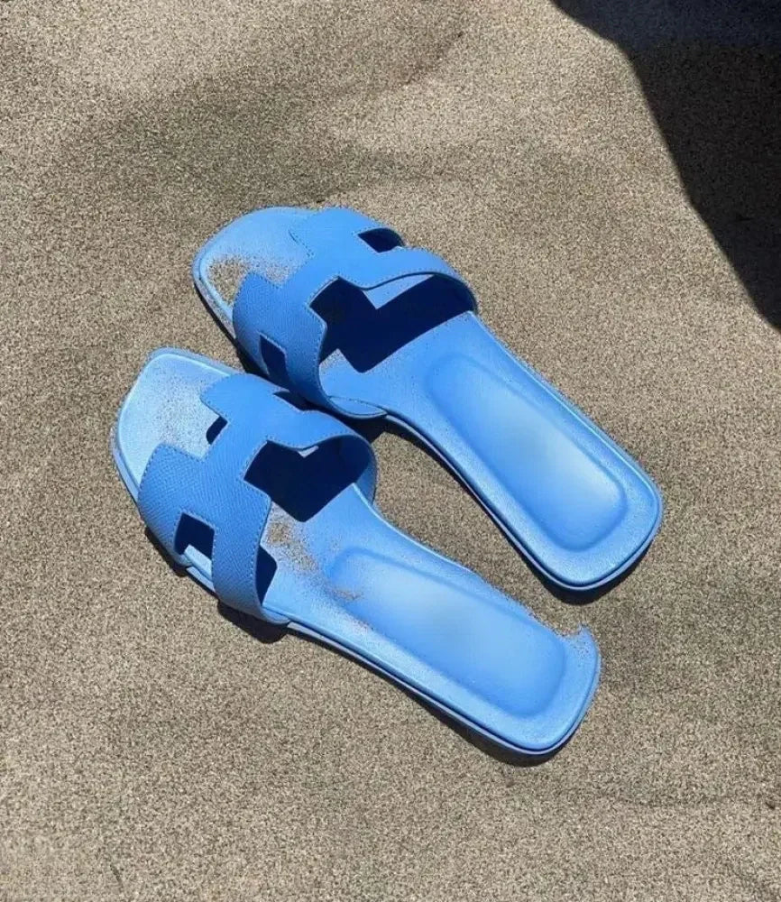 H Strap Leather Sandals For Everyday Comfort And Style