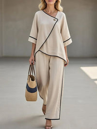 Victoria | Chic Linen Two-Piece