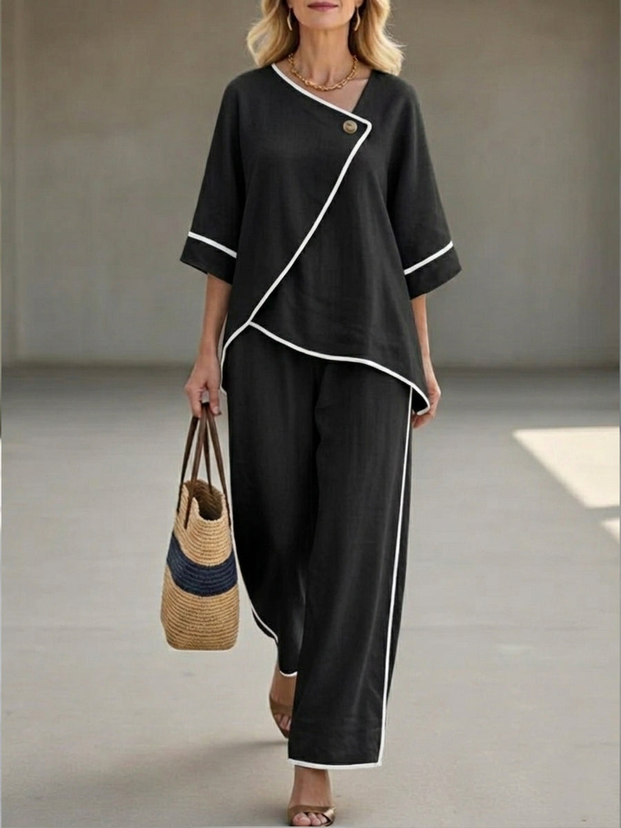 Victoria | Chic Linen Two-Piece