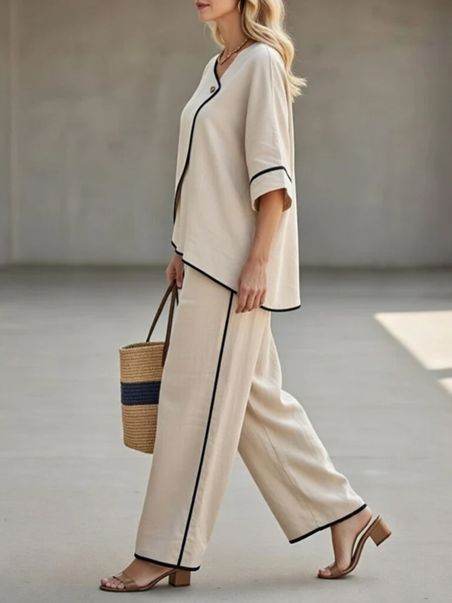 Victoria | Chic Linen Two-Piece